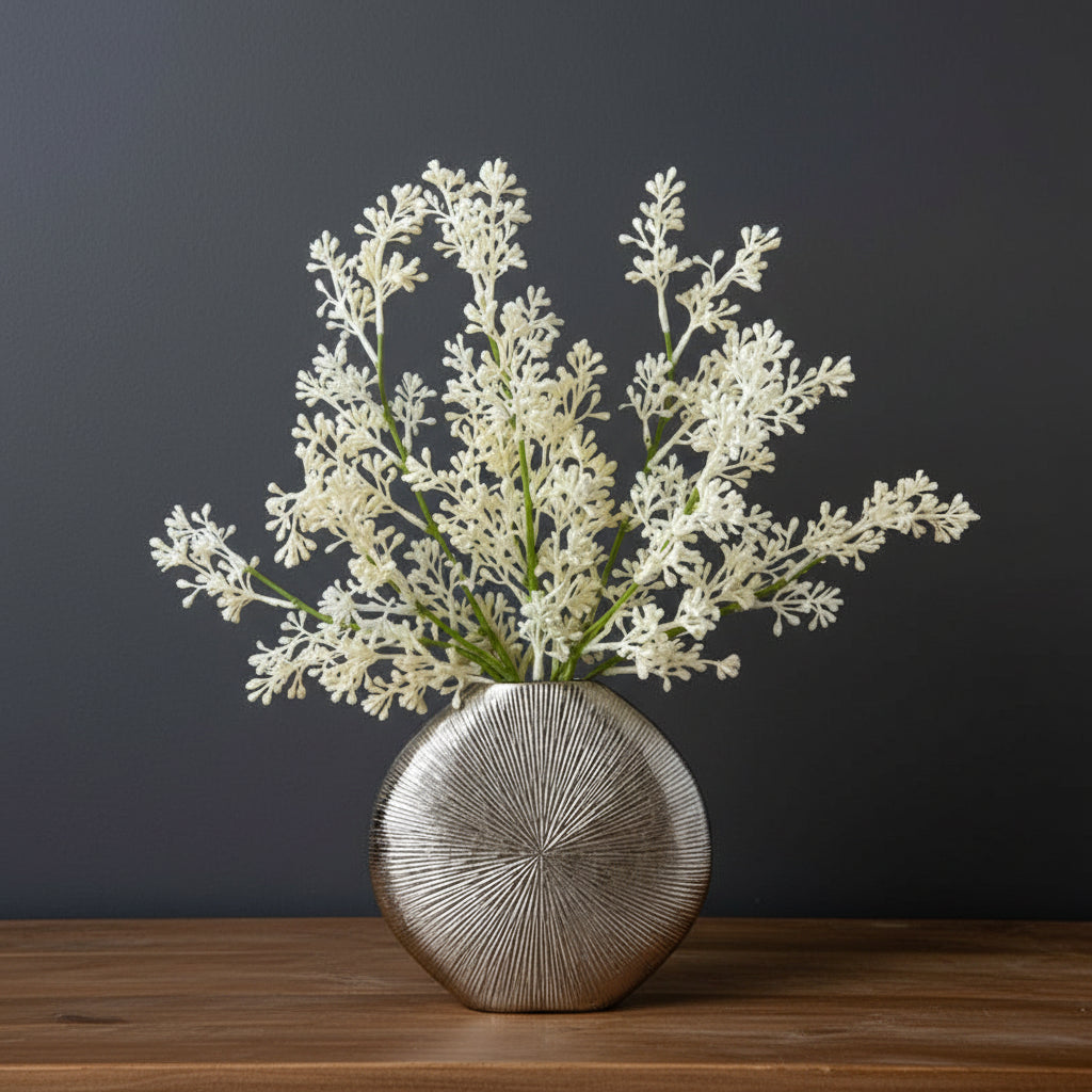 Starburst Vase with Seeded Branches