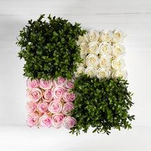 Load image into Gallery viewer, Rose Garden Square Pink/White item # 8255