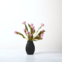 Load image into Gallery viewer, Pouch Vase with Pink PomPom