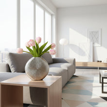 Load image into Gallery viewer, Starburst Vase with Real Touch Tulips