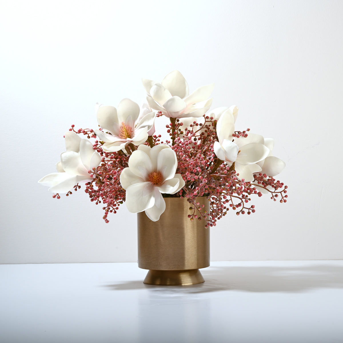 Soleil Magnolias and Berries - Mauve