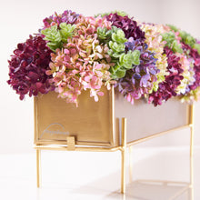 Load image into Gallery viewer, Spring Snowballs in Gold Planter