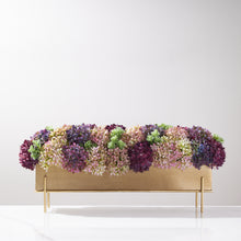 Load image into Gallery viewer, Spring Snowballs in Gold Planter