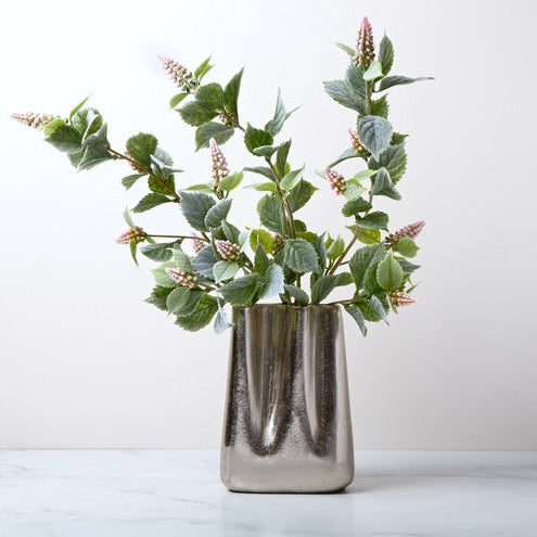 Crinkle Vase with Grape Muscari