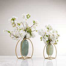 Load image into Gallery viewer, Suspend Vase With Cherry Blossoms/ WH