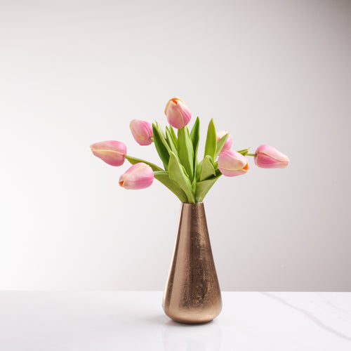 Melodic Vase with Tulips